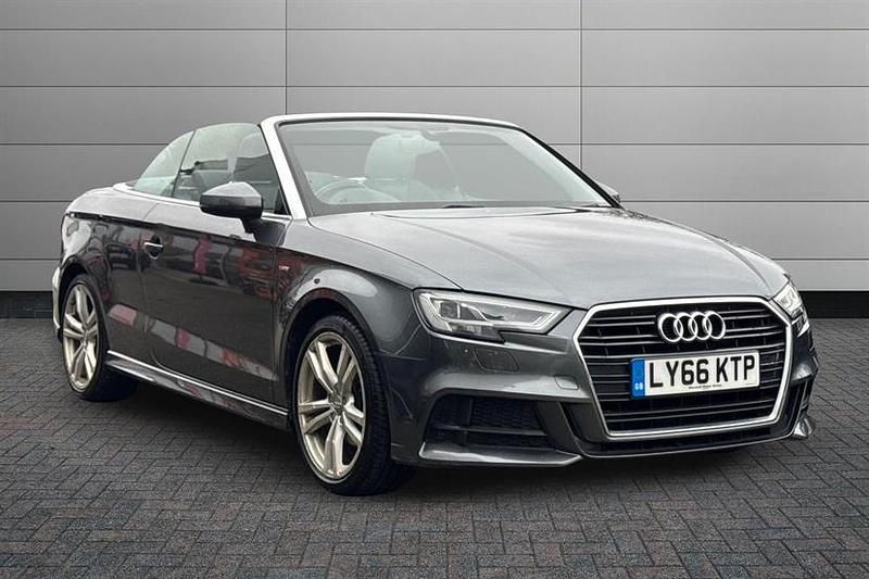 Used Audi A3 Cabriolet S-Line 150 HP (110 kW) 2017 Daytona grey Cabriolet