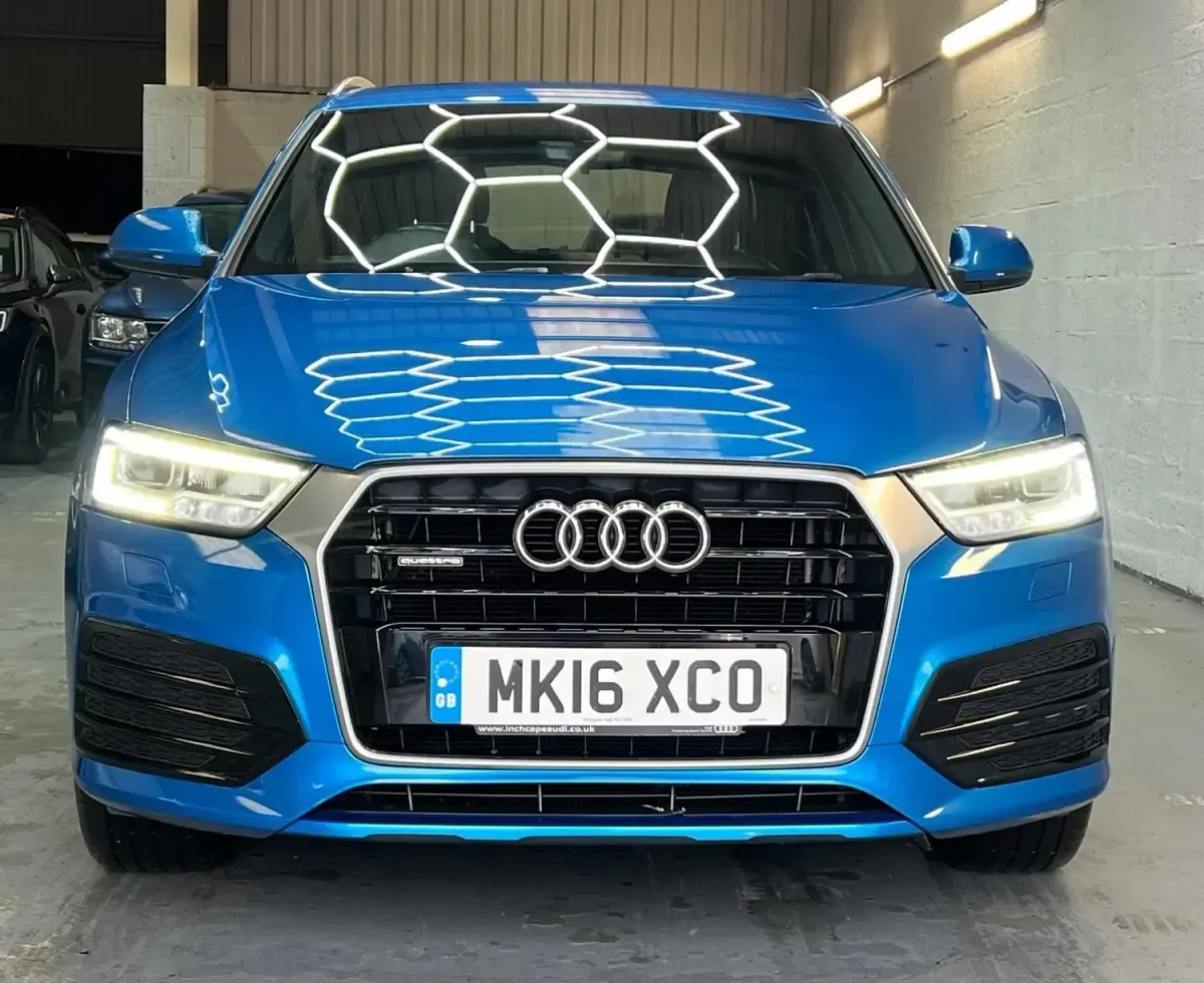 Begagnad Audi Q3 S-Line 150 HK (110 kW) 2016 Blå SUV