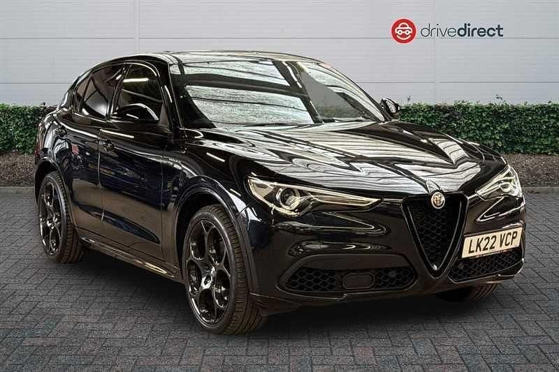 Black Used 2022 Alfa Romeo Stelvio Veloce SUV | £27,450 (Fair price) - Image 1/4