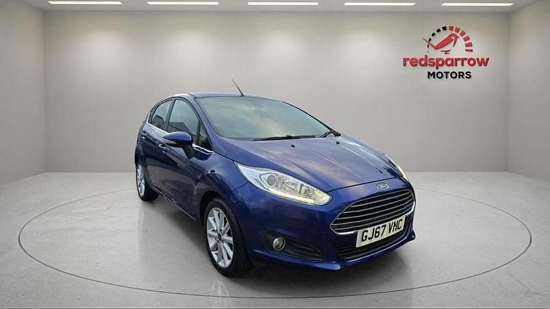 Usado Ford Fiesta Titanium 2017 Azul Citadino