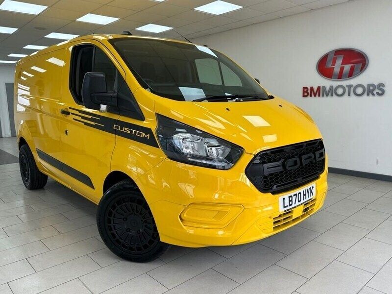 Yellow Used 2021 Ford Transit Custom S Van | £12,995 (Fair price) - Image 1/4