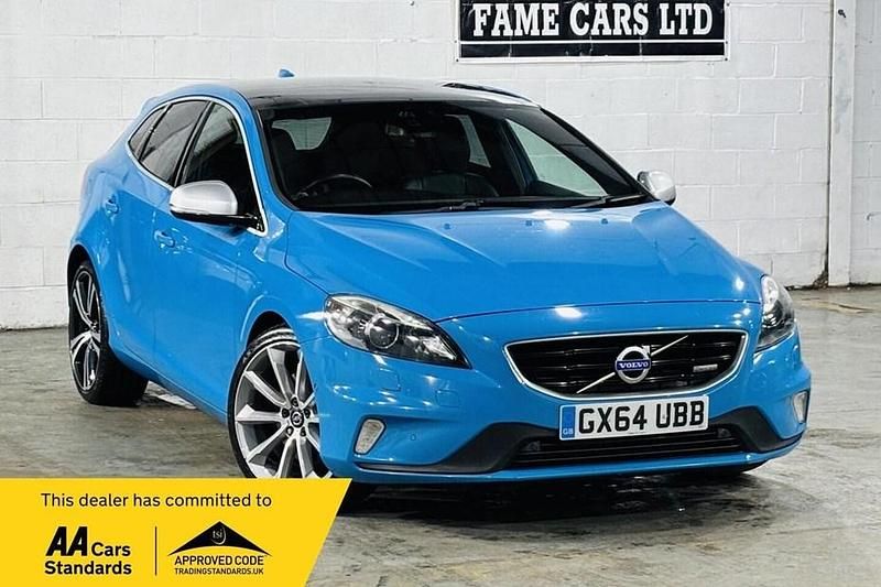 Used Volvo V40 R-Design 190 HP (139 kW) 2014 Blue Hatchback