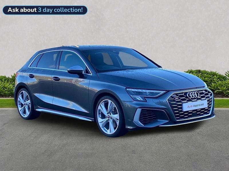 Grey Used 2023 Audi S3 Sportback Comfort Hatchback | £31,850 (Good price) - Image 1/4