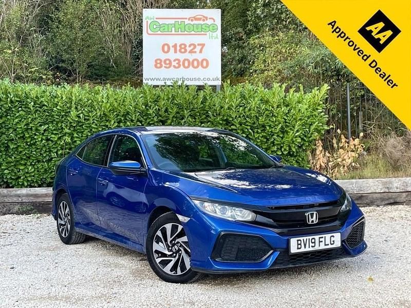 Blue Used 2019 Honda Civic SE Hatchback | £8,299 (Fair price) - Image 1/4