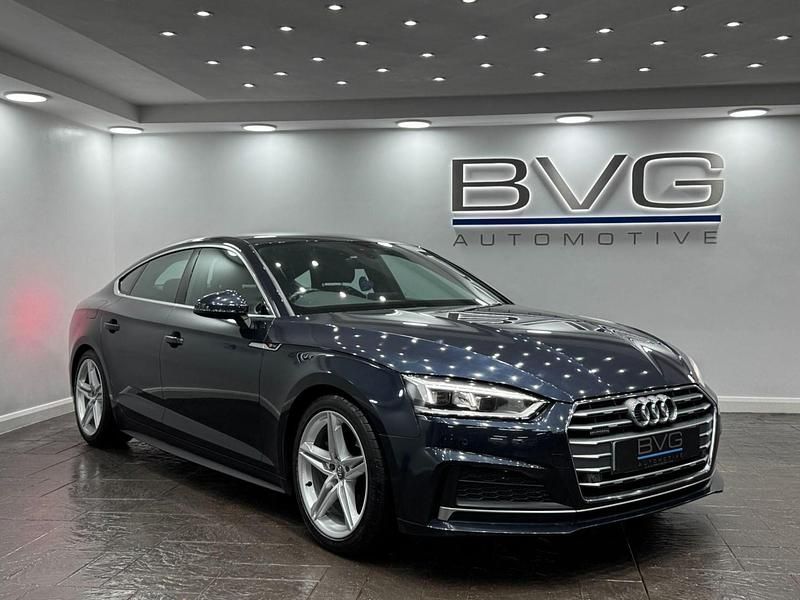 Blue Used 2017 Audi A5 Sportback S-Line Hatchback | £13,994 (Fair price) - Image 1/2
