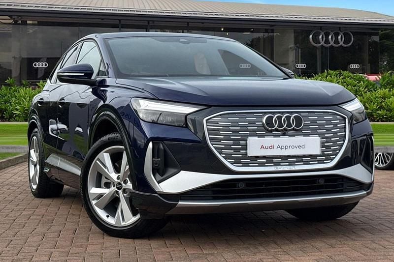 Blue Used 2024 Audi Q4 Sportback e-tron S-Line SUV | £29,980 - Image 1/4