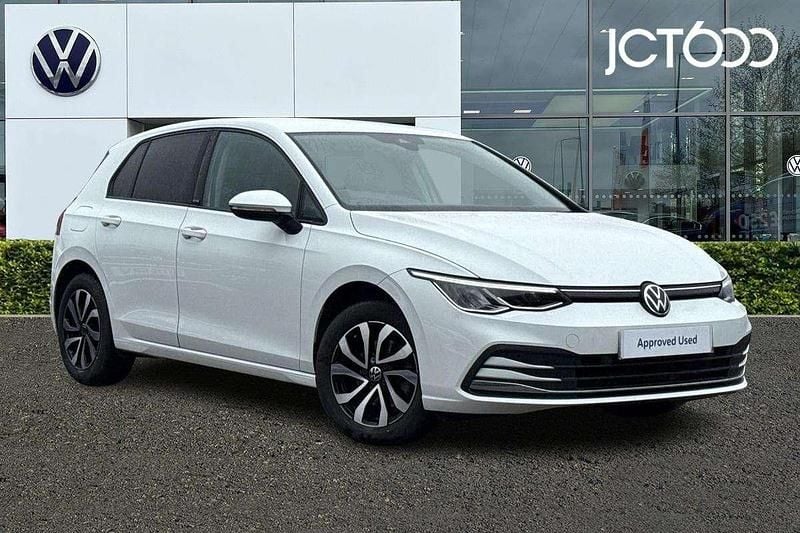 White Used 2021 VW Golf VIII Active Hatchback | £18,374 (Fair price) - Image 1/4