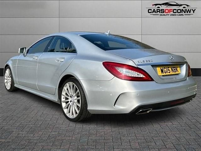 Used Mercedes CLS220 AMG line 177 HP (130 kW) 2015 Silver Coupe