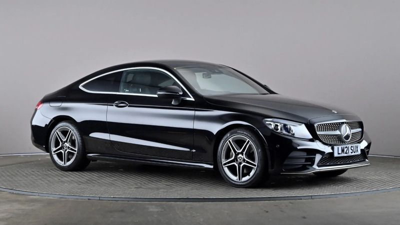 Black Used 2021 Mercedes C200 AMG line Coupe | £23,298 (Fair price) - Image 1/4