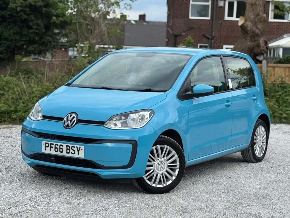 Begagnad VW up! move up! 60 HK (44 kW) 2016 Blå Halvkombi