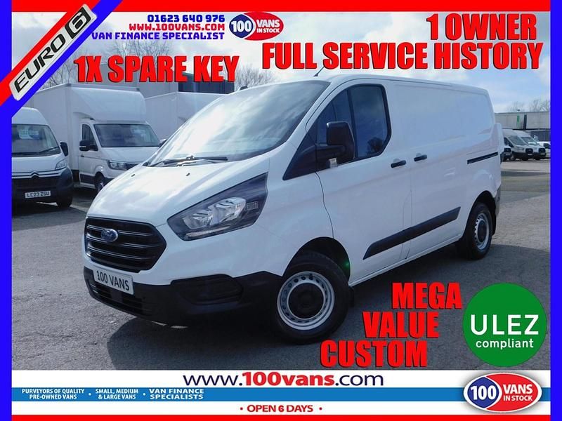 Used Ford Transit Custom 105 HP (77 kW) 2019 White Van