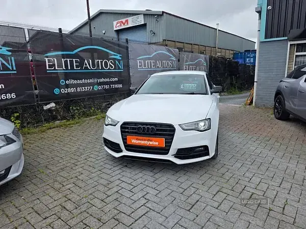 Used Audi A5 Black Edition 177 HP (130 kW) 2015 White Coupe