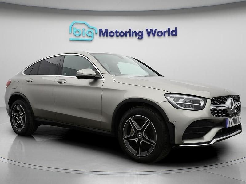Silver Used 2020 Mercedes GLC300 AMG line Coupe | £26,600 (Fair price) - Image 1/4