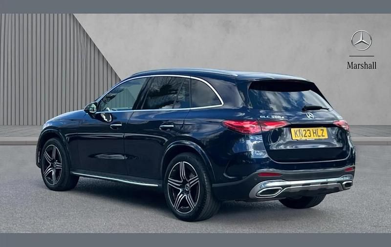 Used Mercedes GLC300 AMG Line Premium 269 HP (197 kW) 2023 Nautic blue metallic SUV