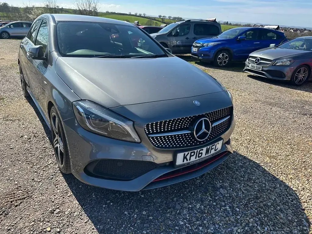 Used Mercedes A250 AMG 218 HP (160 kW) 2016 Mountain grey Hatchback