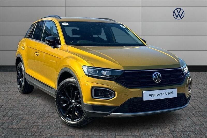 Yellow Used 2022 VW T-Roc Black Edition SUV | £20,225 (Fair price) - Image 1/4