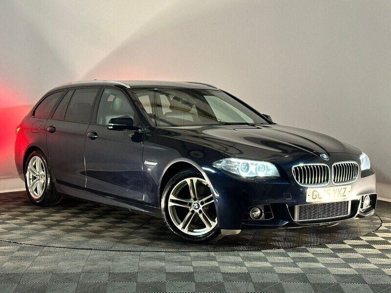 Black Used 2015 BMW 520 M Sport Estate | £6,995 (Good price) - Image 1/4