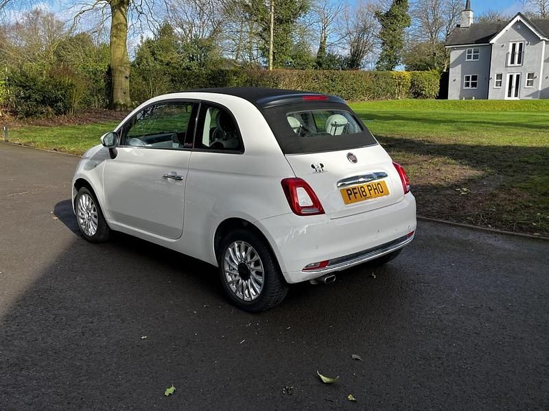 Used Fiat 500C Lounge 69 HP (50 kW) 2018 White Cabriolet