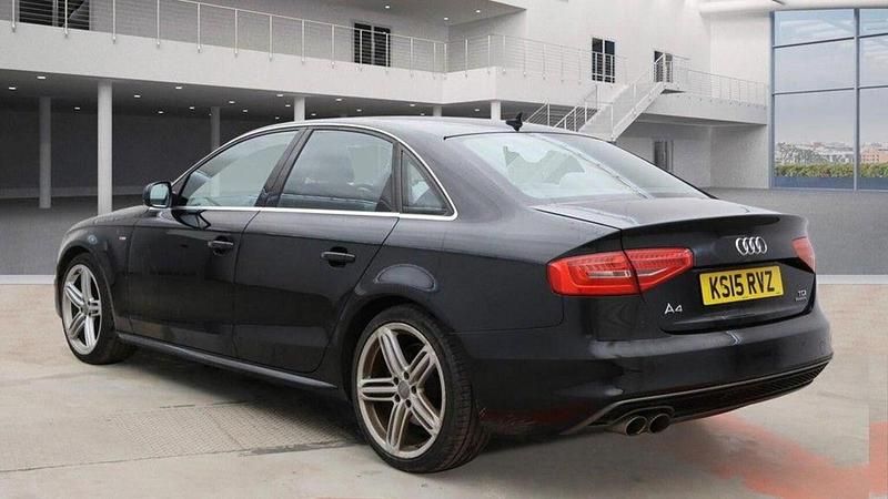 Used Audi A4 S-Line 177 HP (130 kW) 2015 Black Sedan
