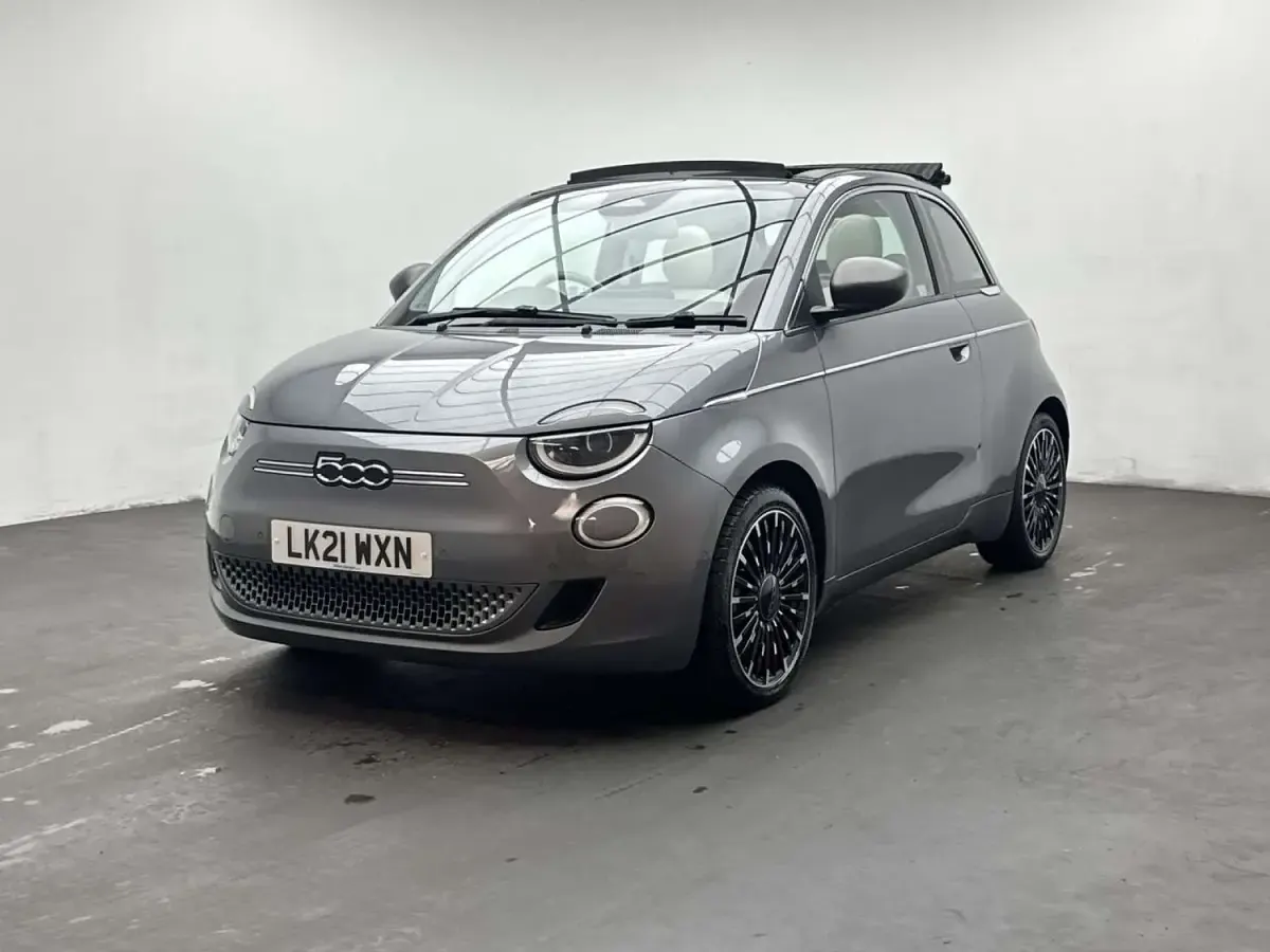 Used Fiat 500e La Prima 86 kW (118 HP) 2021 Grey Cabriolet