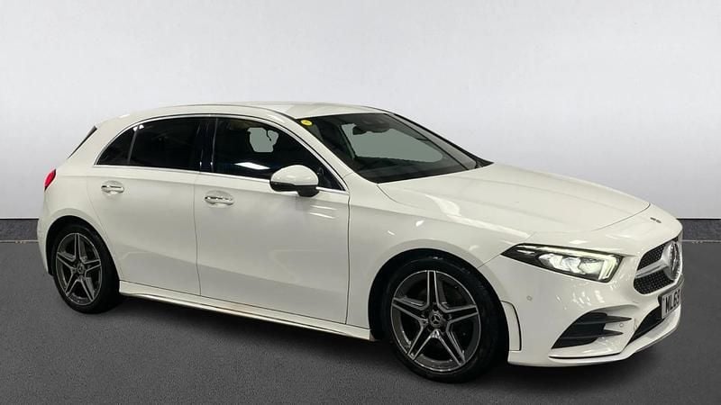Used Mercedes A220 AMG Line Premium 190 HP (139 kW) 2019 White Hatchback