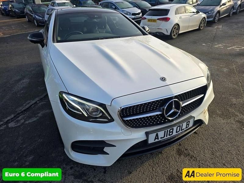 Used Mercedes E300 AMG Line Premium Plus 245 HP (180 kW) 2018 White Coupe