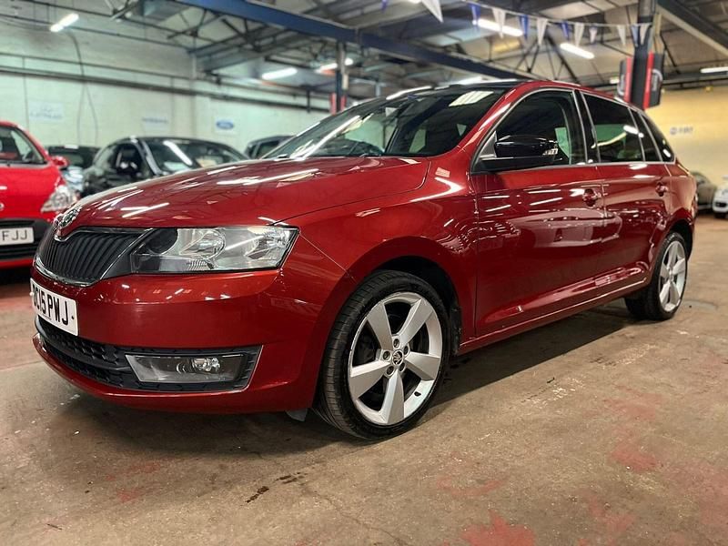 Used Skoda Rapid Sport 110 HP (80 kW) 2015 Red Hatchback