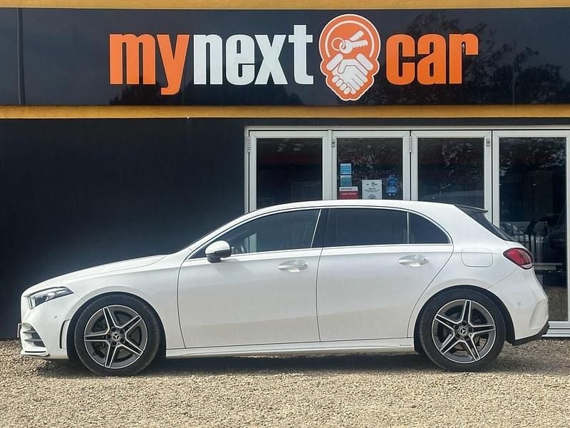 Used Mercedes A250 AMG Line Premium 224 HP (164 kW) 2019 White Hatchback