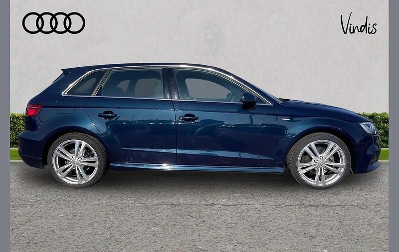 Used Audi A3 S-Line 147 HP (108 kW) 2019 Blue Sedan