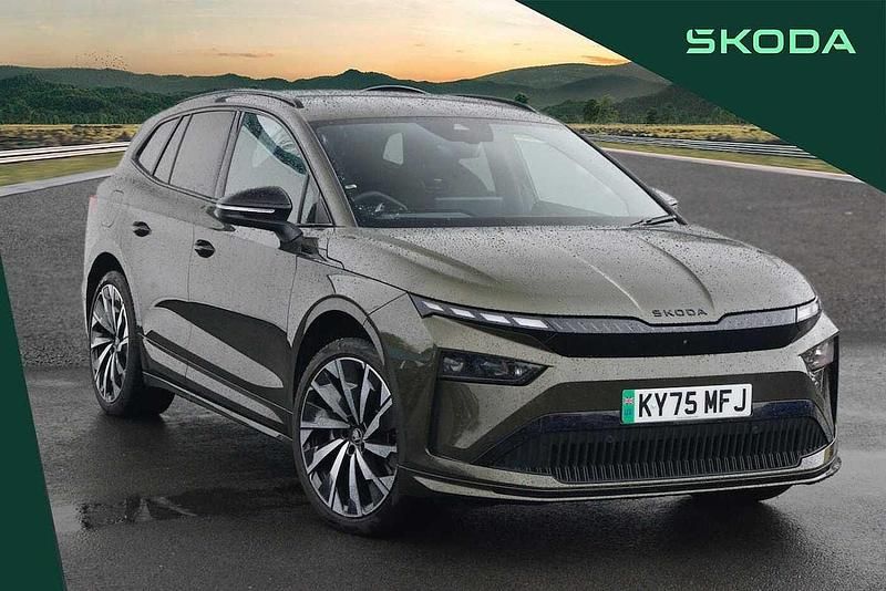 Used Skoda Enyaq iV SportLine 210 kW (286 HP) 2025 Olive green metallic SUV