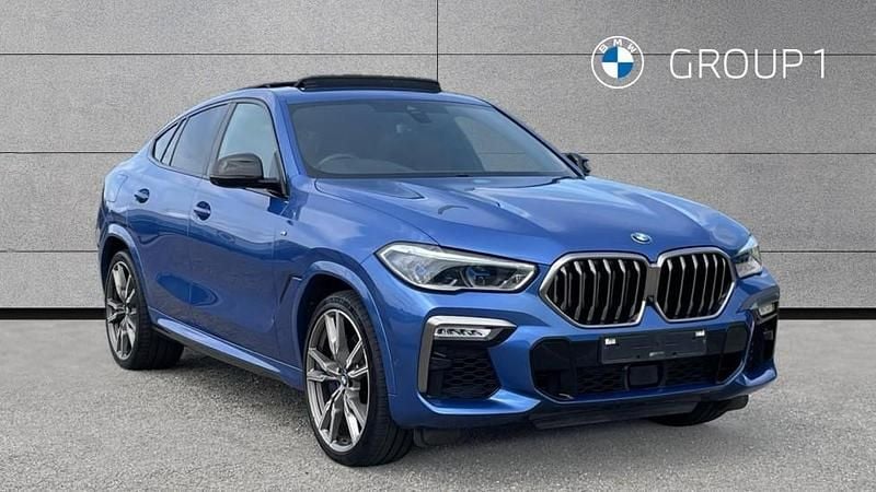 Blue Used 2020 BMW X6 M50 Shadowline SUV | £38,995 (Expensive) - Image 1/4