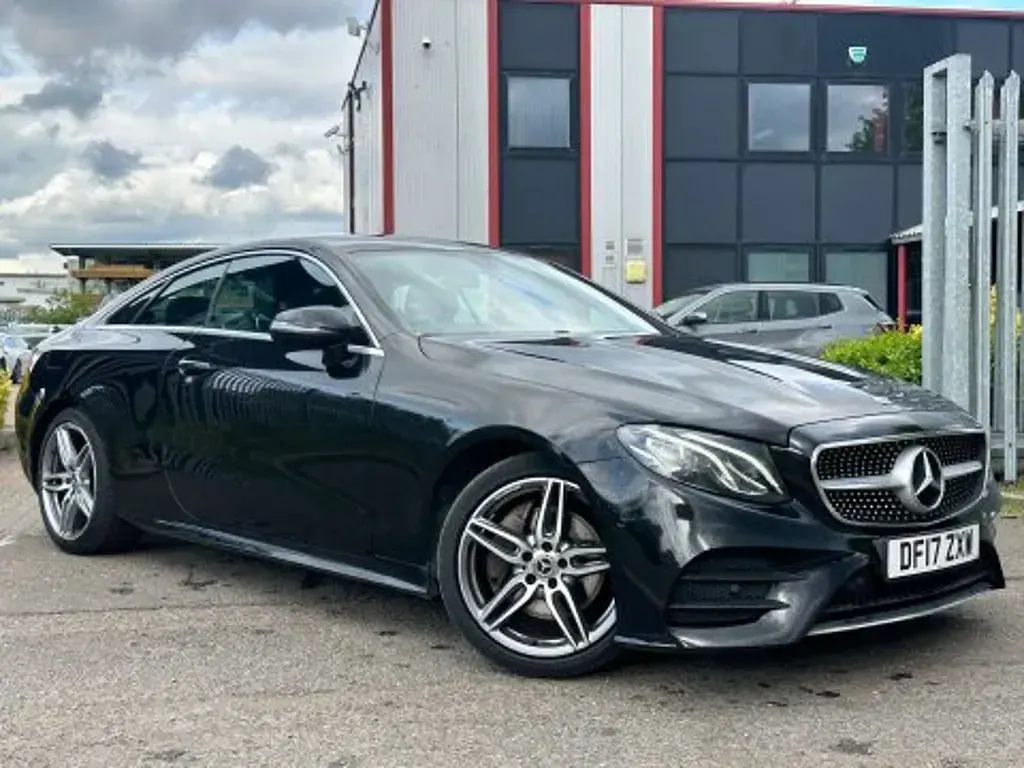 Used Mercedes E220 AMG line 2017 Black Coupe