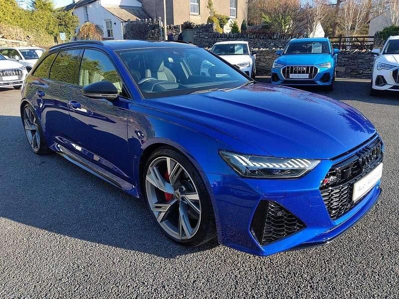 Blue Used 2022 Audi RS6 Advanced Estate | £82,995 (Fair price) - Image 1/4