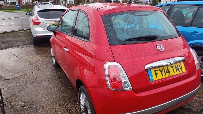 Used Fiat 500 Lounge 69 HP (50 kW) 2014 Red Hatchback