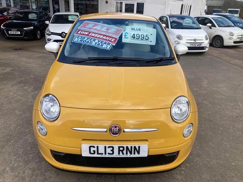 Used Fiat 500 69 HP (50 kW) 2013 Yellow Hatchback