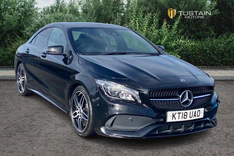 Black Used 2018 Mercedes CLA220 AMG line Sedan | £18,999 (A bit pricey) - Image 1/4