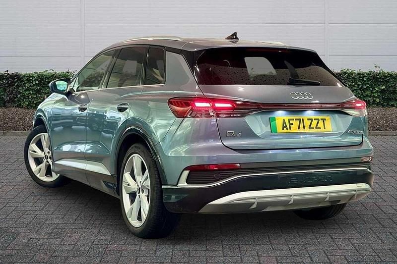 Used Audi Q4 e-tron S-Line 150 kW (204 HP) 2021 Blue SUV