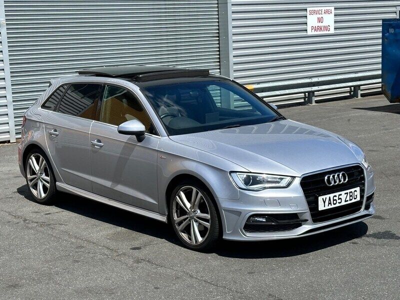 Silver Used 2016 Audi A3 Sportback S-Line Hatchback | £10,499 (Good price) - Image 1/4