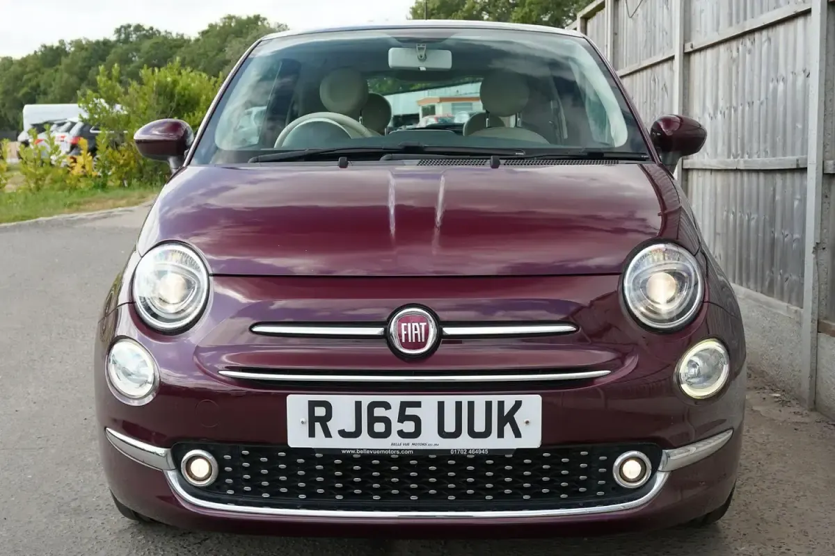 Used Fiat 500 Lounge 69 HP (50 kW) 2015 Red Hatchback