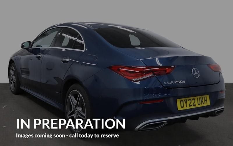 Used Mercedes CLA250e AMG Line Premium 218 HP (160 kW) 2022 Blue Sedan