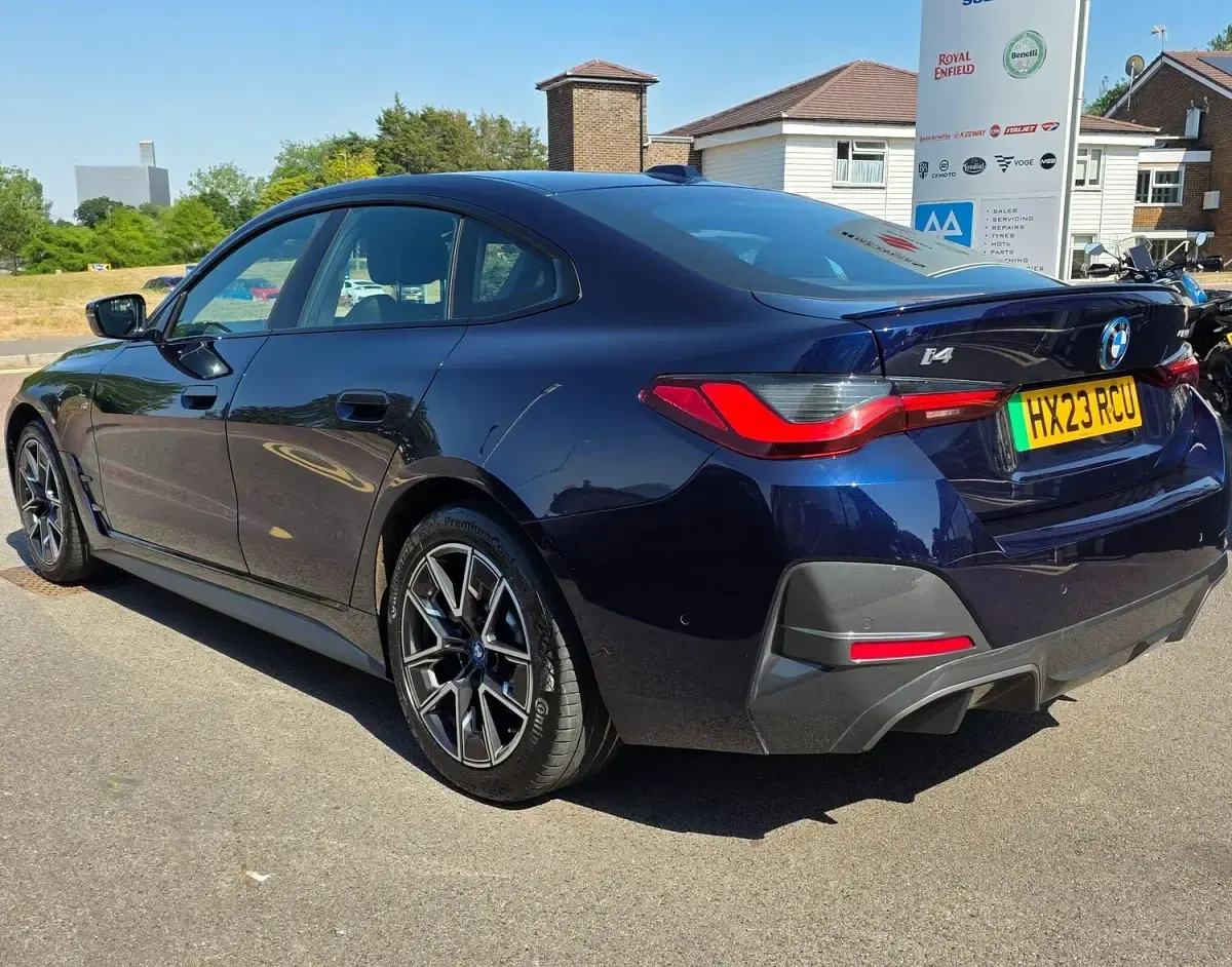 Used BMW i4 M Sport 250 kW (340 HP) 2023 Blue Sedan