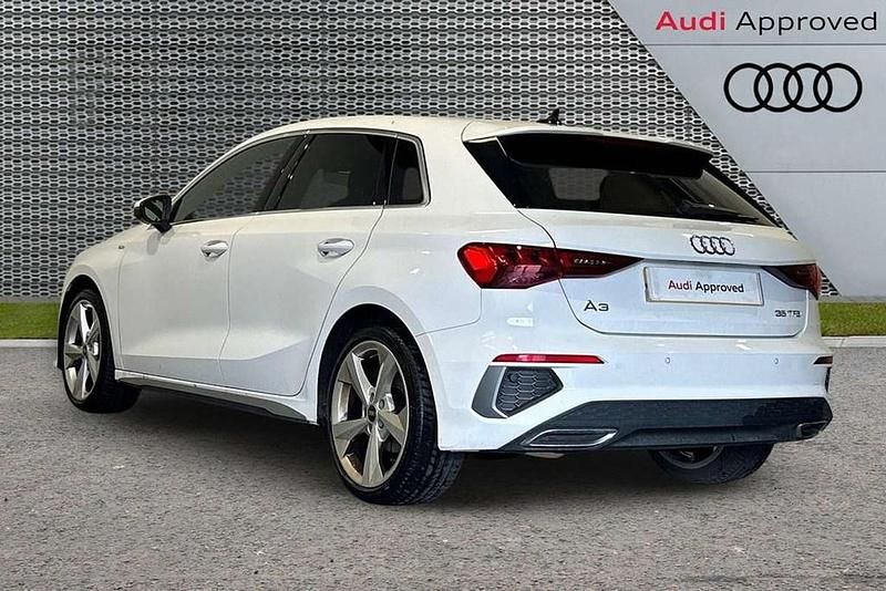 Used Audi A3 S-Line 147 HP (108 kW) 2023 White Sedan