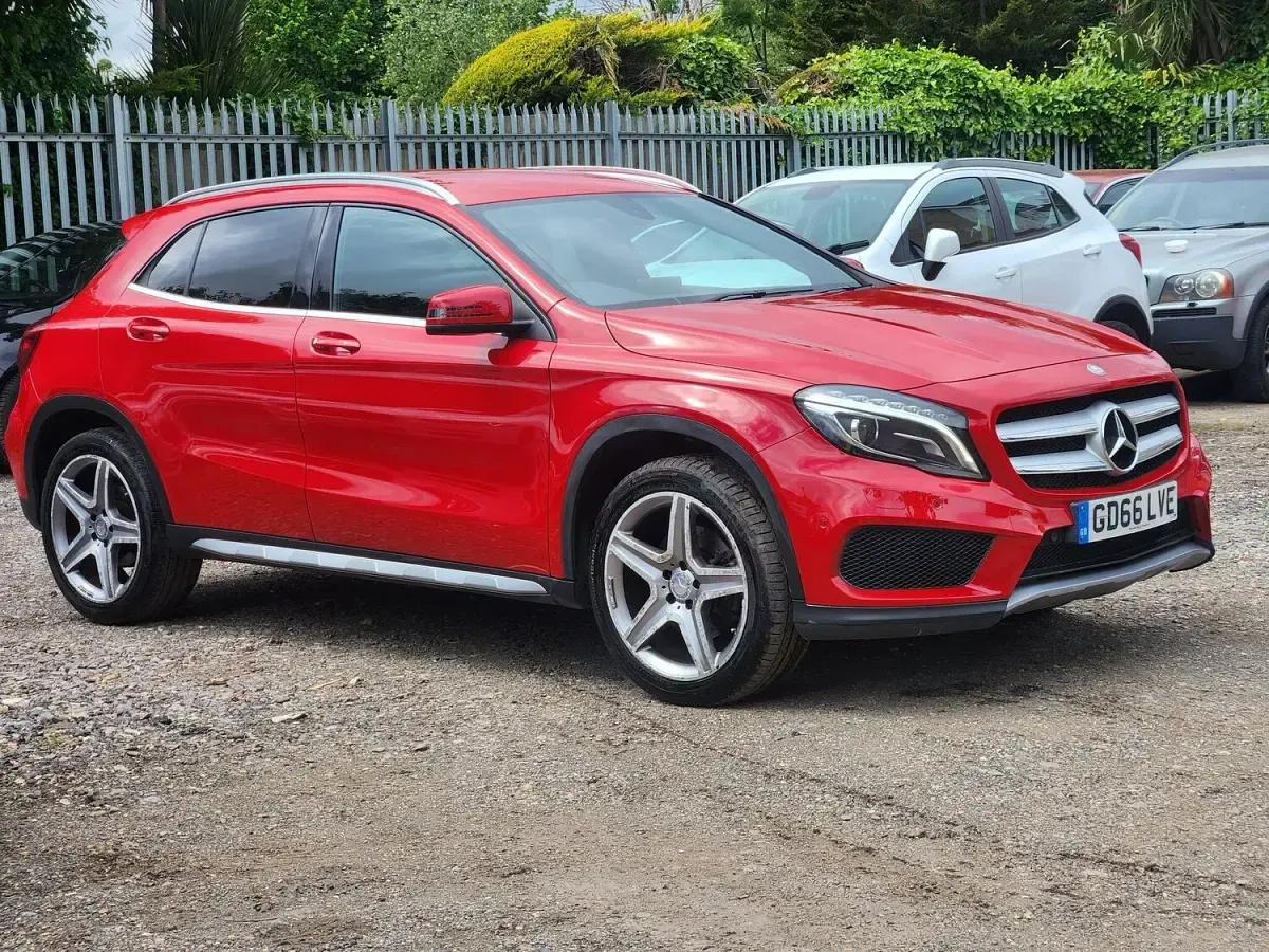 Used Mercedes GLA220 AMG line 177 HP (130 kW) 2016 Red SUV