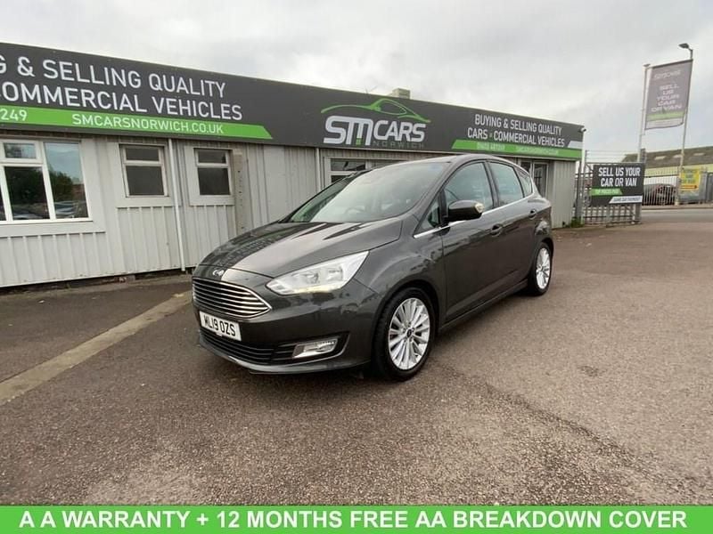 Grey Used 2019 Ford C-MAX Titanium MPV | £10,450 (A bit pricey) - Image 1/4