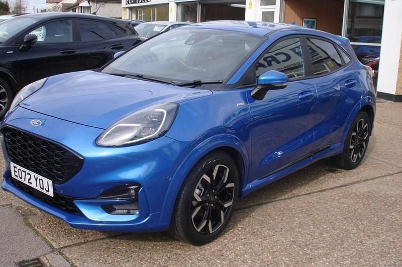 Used Ford Puma ST-Line X 155 HP (114 kW) 2022 Desert island blue metallic SUV