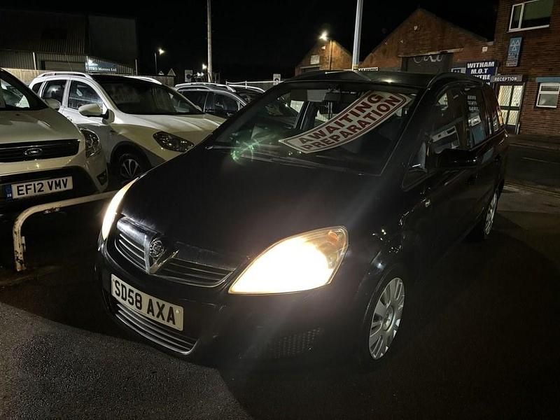 Used Vauxhall Zafira 105 HP (77 kW) 2008 Black MPV
