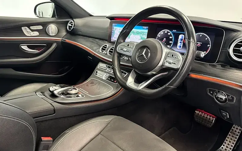 Used Mercedes E220 AMG line 194 HP (142 kW) 2020 Black Sedan