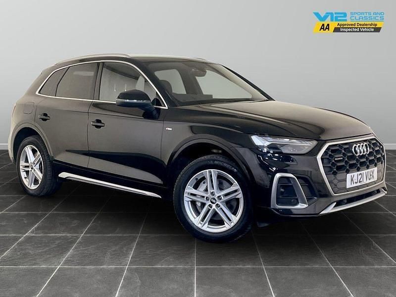 Black Used 2021 Audi Q5 S-Line SUV | £19,295 (Good price) - Image 1/2