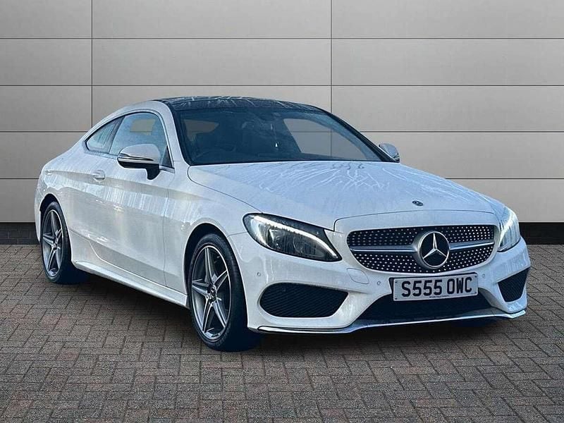 White Used 2017 Mercedes C200 AMG line Coupe | £16,295 (Fair price) - Image 1/4
