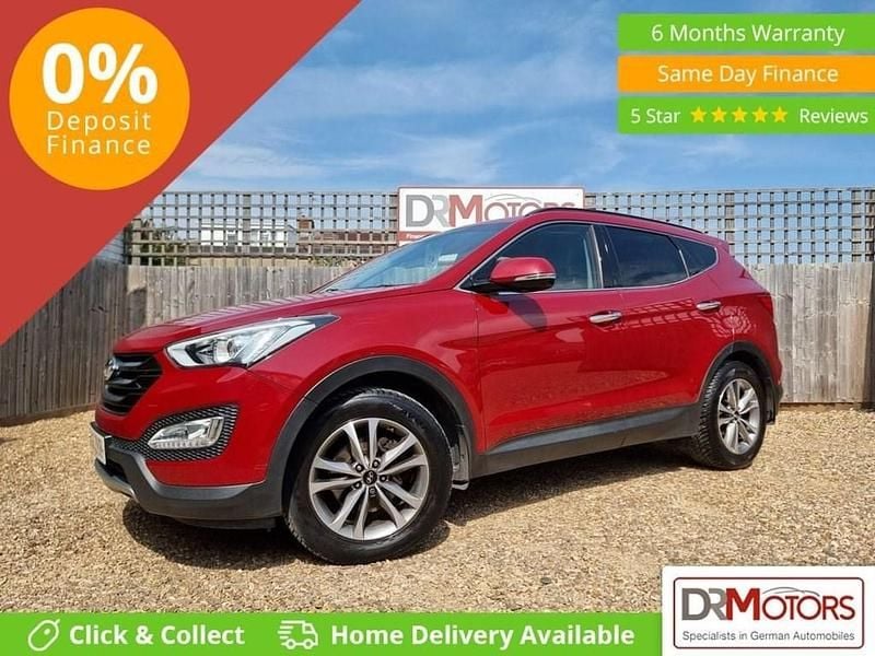 Red Used 2016 Hyundai Santa Fe Premium SUV | £8,640 (Good price) - Image 1/4